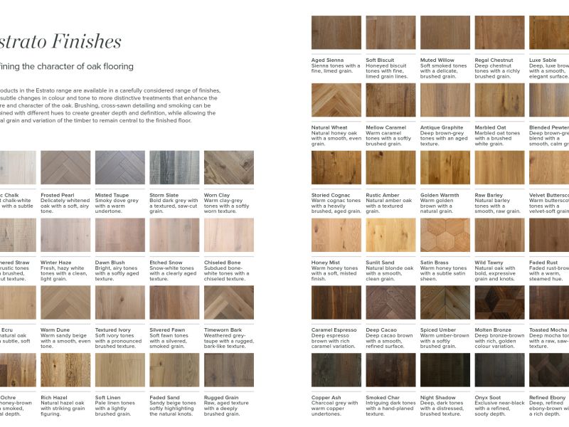 Estrato Colour Options
