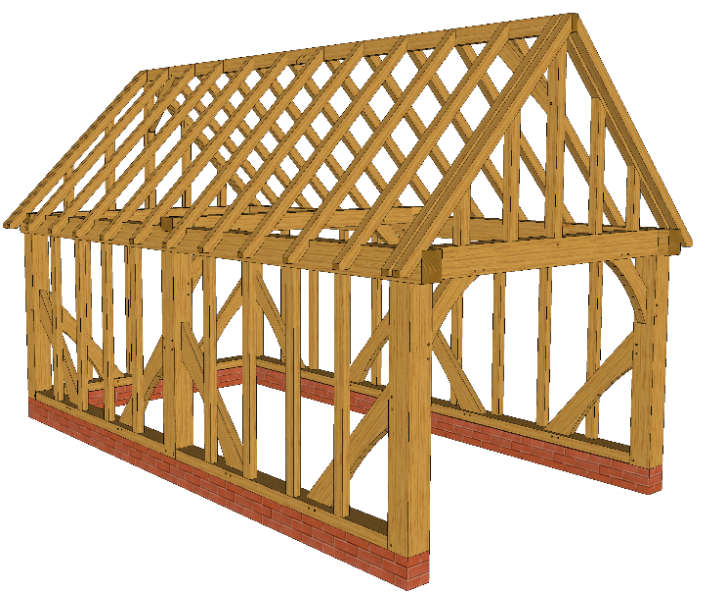 Fordscroft Oak garage kit